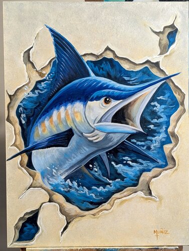 Bluewater Emergence von Sidney Muniz, Malerei kaufen auf Singulart
