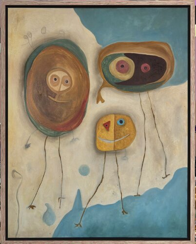 Three Whimsical Wanderers by Henrik Diamant, Painting for Sale on Singulart