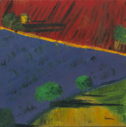 Vaucluse en été di Francoise LAVENU, Pittura in vendita su Singulart