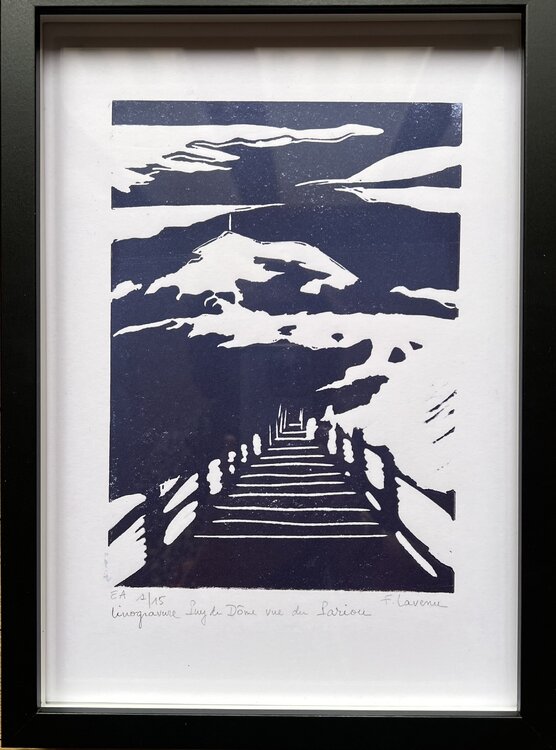Puy de Dôme vue du Pariou Francoise LAVENU