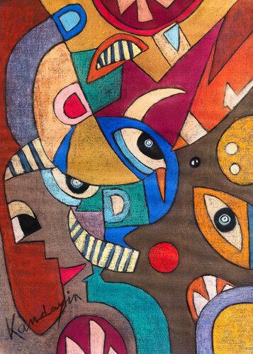 Space Oddity di Dominique Charrière, Pittura in vendita su Singulart