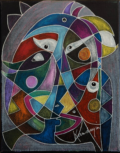 Esoteric's conciliation di Dominique Charrière, Pittura in vendita su Singulart