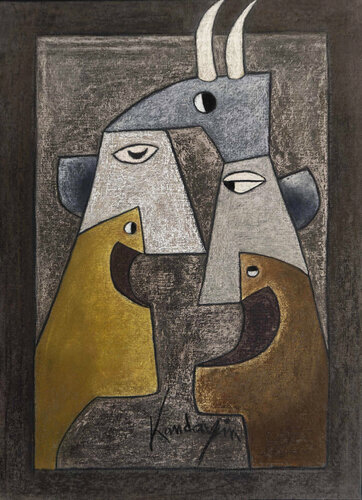 Duel au soleil di Dominique Charrière, Pittura in vendita su Singulart