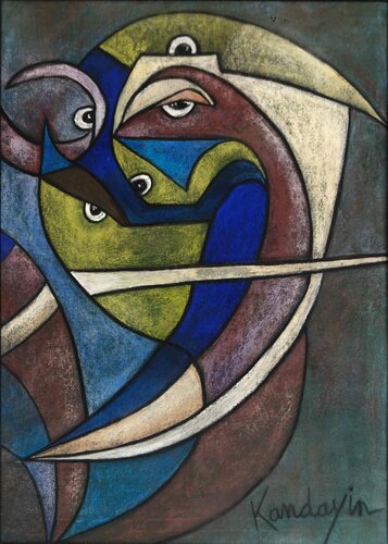 Le génie de Brocéliande by Dominique Charrière, 회화 for Sale on Singulart