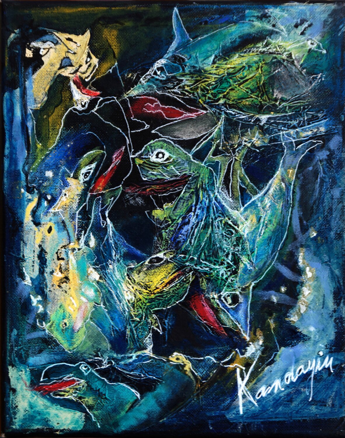 Fantasme Dominique Charrière Originalgemälde zu verkaufen