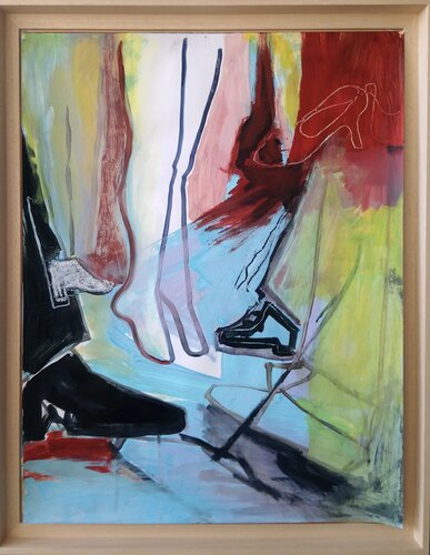 Sur la pointe des pieds by Susana Machado, 회화 for Sale on Singulart
