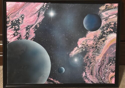 Symphony of the Cosmos van Linda Diaz, Schilderij te koop op Singulart