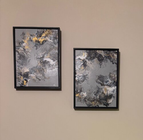 Convergence (Diptych) par Linda Diaz, Peinture en vente sur Singulart
