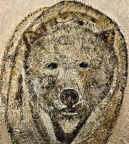 Bear | “Guardian of the Wild” Contemporary Animal Portrait di Ayka Chao, Pittura in vendita su Singulart