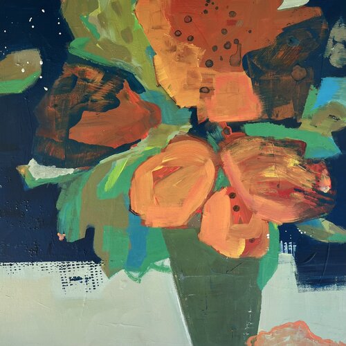 Midnight at the Oasis di Sandra Boorne, Pittura in vendita su Singulart