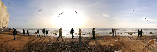 Winter Sun at Birling Gap (medium size) van Jenny Shorter, Fotografie te koop op Singulart