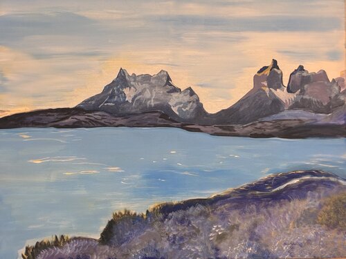 Chile - Torres del paine van Sonja Arvai, Schilderij te koop op Singulart