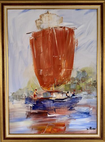 "Bateau au vent" by Sergiu RUSU, Painting for Sale on Singulart