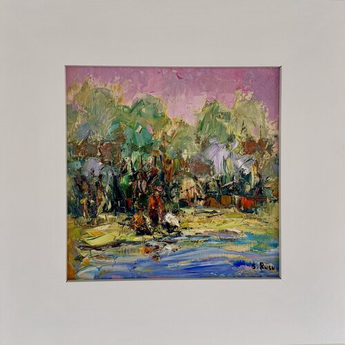 "Le Repos des Pêcheurs" by Sergiu RUSU, Painting for Sale on Singulart