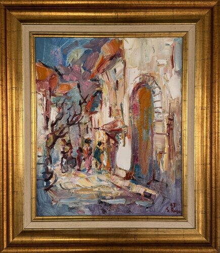 "Flânerie sous l'Arche" by Sergiu RUSU, Painting for Sale on Singulart
