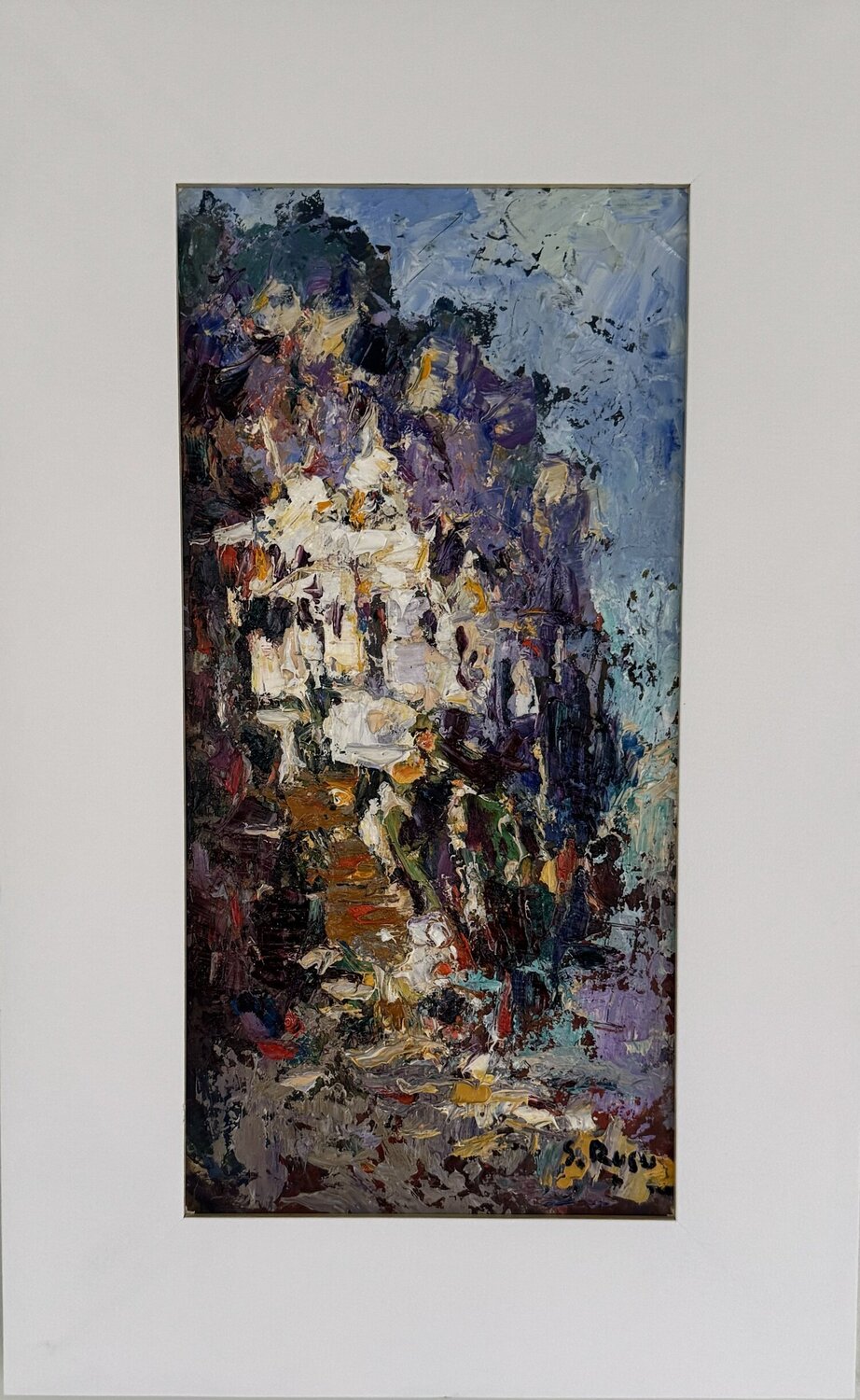 "Rêverie Bâtie de Cadaqués" Sergiu RUSU Origineel schilderij te koop