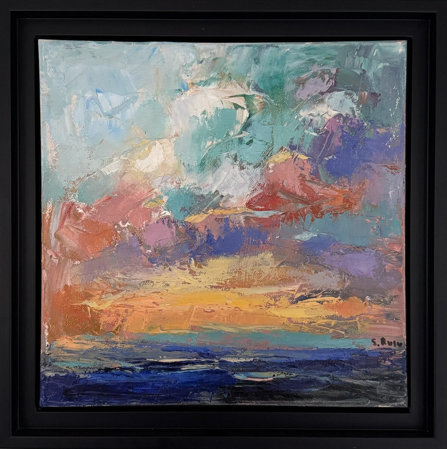 "Éclat Crépusculaire" Sergiu RUSU Pintura original en venta