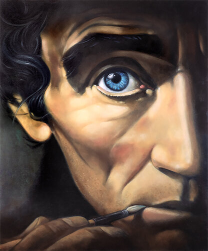 The Artist at work van John Noy, Schilderij te koop op Singulart