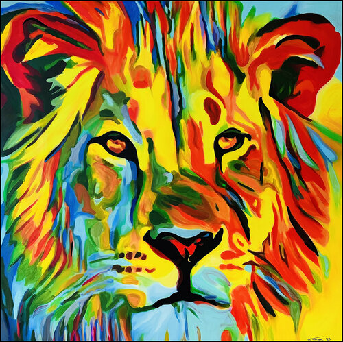 LION di Uli Fischer, Pittura in vendita su Singulart