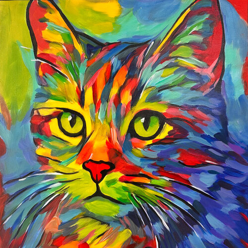 STUBENTIGER van Uli Fischer, Schilderij te koop op Singulart
