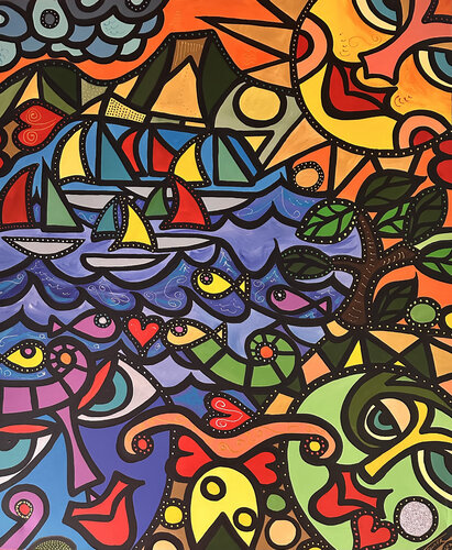 HOMELAND van Uli Fischer, Schilderij te koop op Singulart