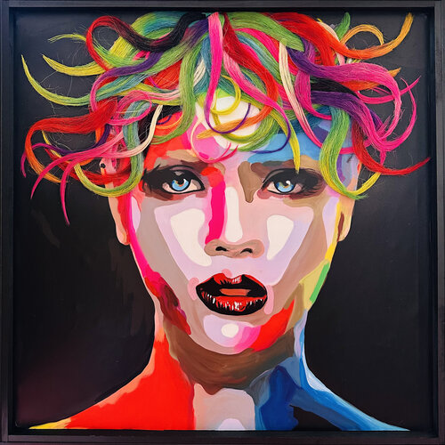 SUPERGIRL van Uli Fischer, Schilderij te koop op Singulart