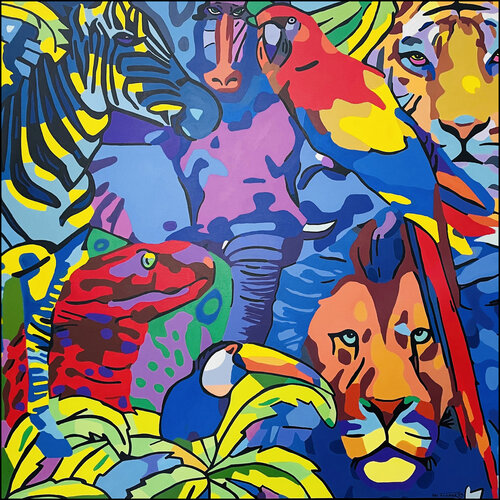 JUNGLE van Uli Fischer, Schilderij te koop op Singulart