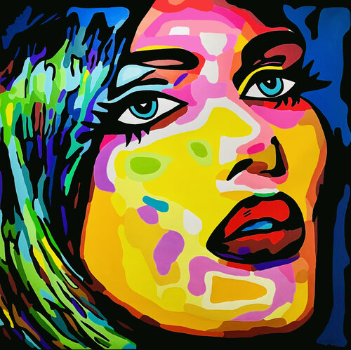 FUNKY GIRL van Uli Fischer, Schilderij te koop op Singulart