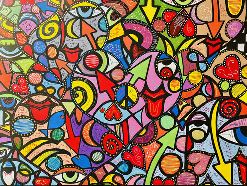 HEART TO HEART van Uli Fischer, Schilderij te koop op Singulart