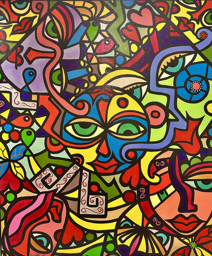 CHAOS BALANCE van Uli Fischer, Schilderij te koop op Singulart