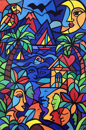 BLUE BAYOU von Uli Fischer, Malerei kaufen auf Singulart