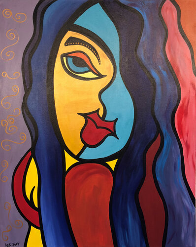Blue Temptation by Uli Fischer, 絵画 for Sale on Singulart