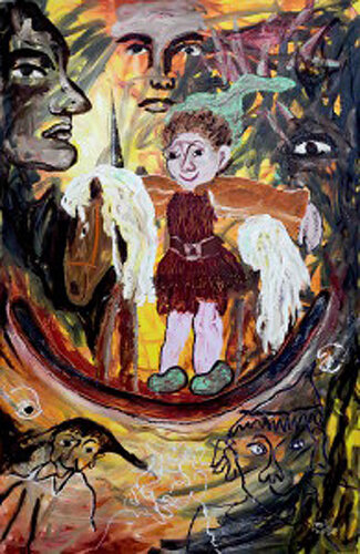 PATRON SAINT de Renato de la Riva, Pintura a la venta en Singulart