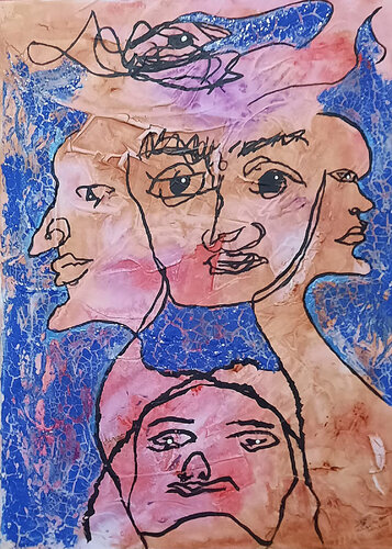 SWARMING MEMORIES van Renato de la Riva, Schilderij te koop op Singulart