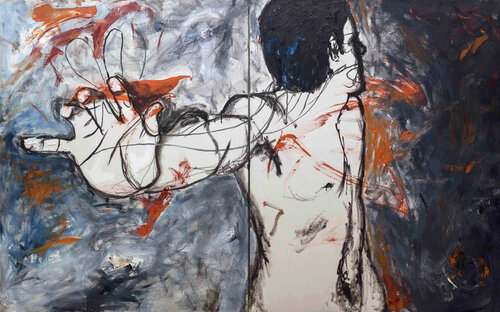 YES?  NO? di Renato de la Riva, Pittura in vendita su Singulart