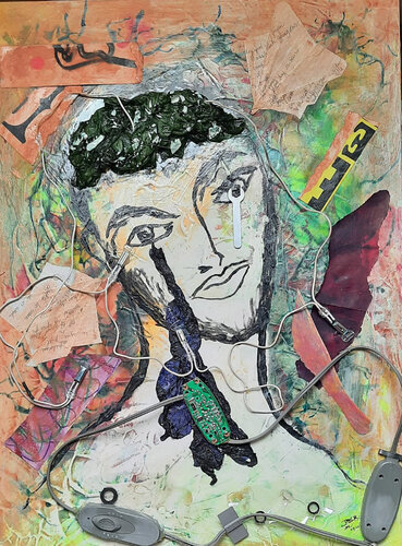 MY LITTLE FRANKENSTEIN de Renato de la Riva, Pintura a la venta en Singulart