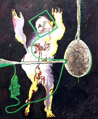 CHIAPAS WOUNDED van Renato de la Riva, Schilderij te koop op Singulart