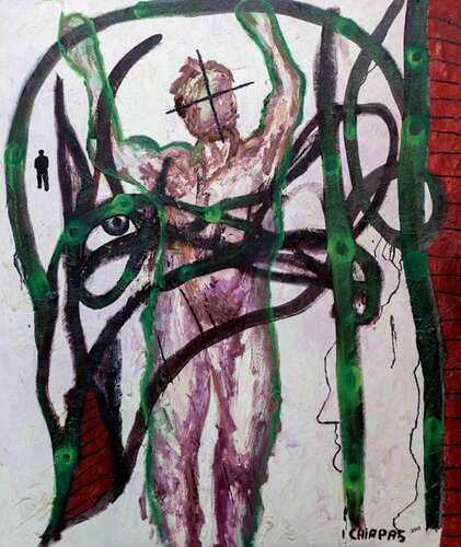 CHIAPAS TOP OF MIND di Renato de la Riva, Pittura in vendita su Singulart