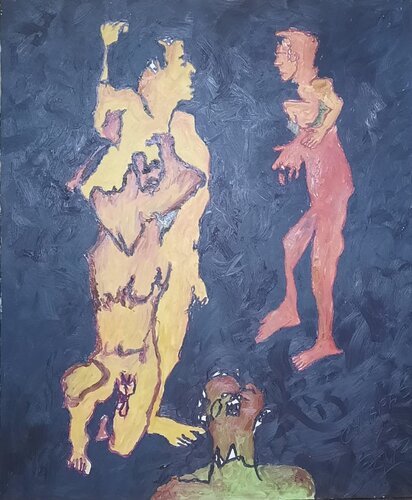 CHIAPAS WARRIOR van Renato de la Riva, Schilderij te koop op Singulart