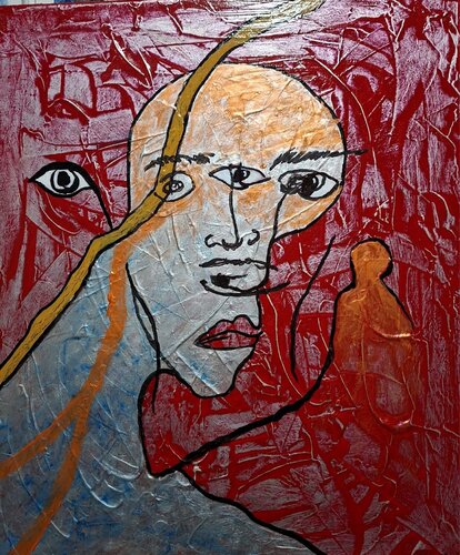 DO YOU FEEL SOMETHING? by Renato de la Riva, Painting for Sale on Singulart