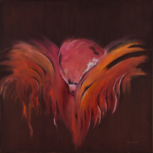 Falling Birds par Didi Zeidan, Peinture en vente sur Singulart