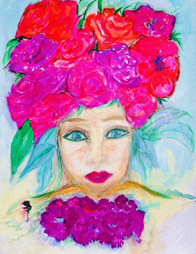 Floraisons intérieures - L'oubliée des saisons von Sylvie Pulur, Malerei kaufen auf Singulart