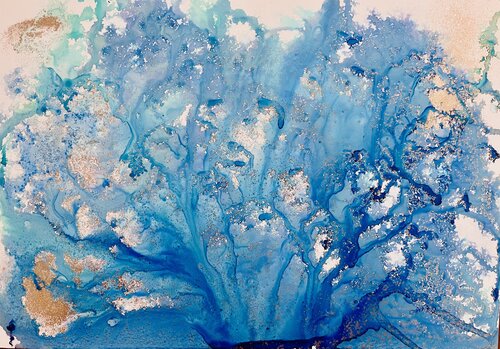 Échos marins - Âme Marine by Sylvie Pulur, Work on Paper for Sale on Singulart