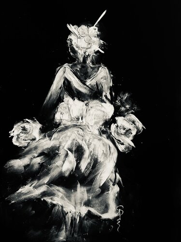 Silence en Lumière by Sylvie Pulur, Work on Paper for Sale on Singulart
