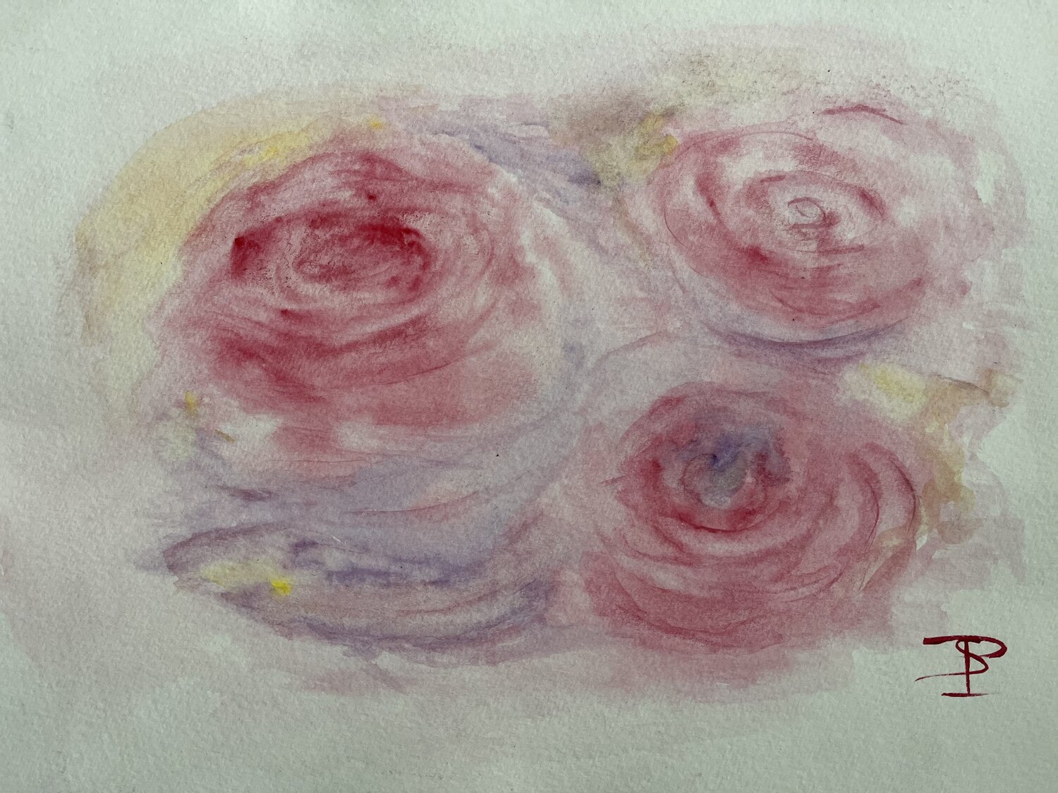 Mélodie de roses Sylvie Pulur Pintura original en venta