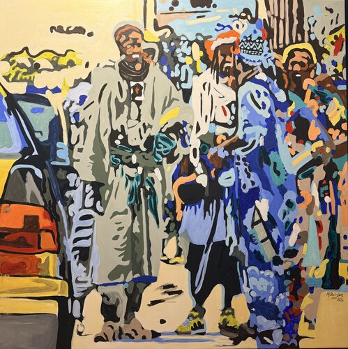 Baye Fall philosophy de Macoumba Ndiaye, Pintura a la venta en Singulart