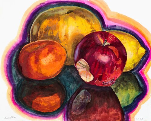 Apples with rainbow von Marc Goldstain, Malerei kaufen auf Singulart