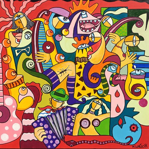 Symphonie sauvage van Henri Wojcik, Schilderij te koop op Singulart