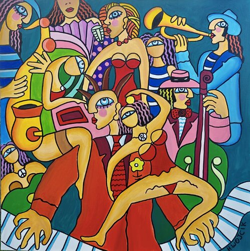 SWING'IN by Henri Wojcik, Painting for Sale on Singulart