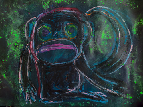 Lemur by Bernd Vogel, 絵画 for Sale on Singulart